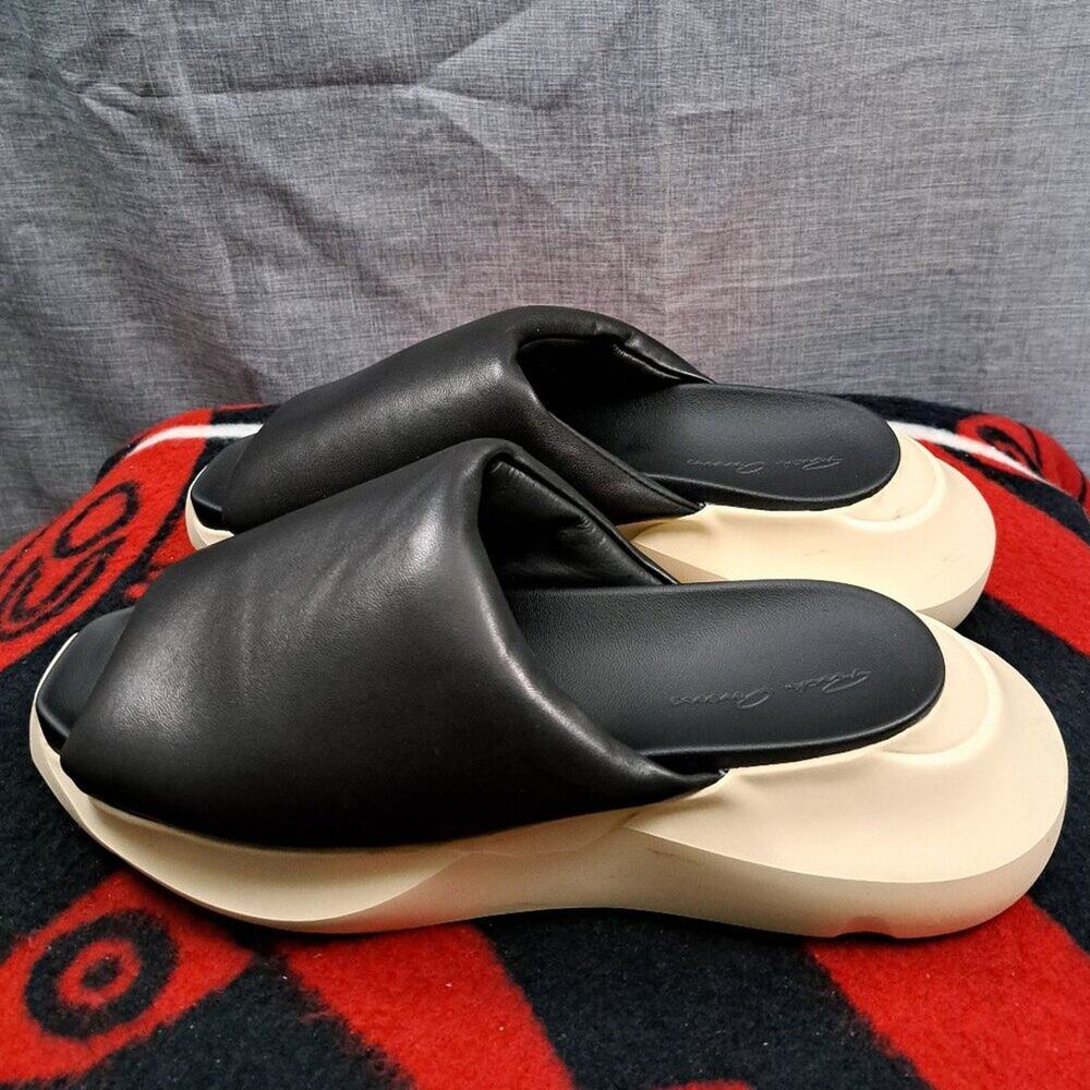 %Rick Owens Geth Puffer Slide Mainline Sandals Size 41 Women US 11 ( D4 )